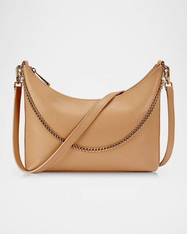 Jules Zip Leather Crossbody Bag